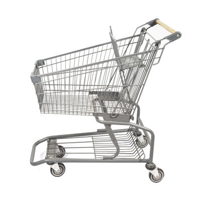 Vendita all'ingrosso stile americana del carrello di Gray Classic Light Supermarket Metal personalizzabile