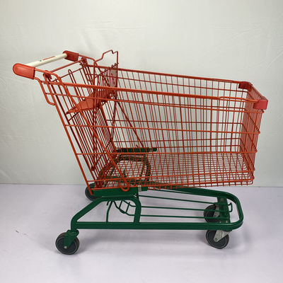 comprare 210L tipo tedesco carretto del carrello di acquisto del magazzino rosso e verde con le ruote a 5 pollici dell'unità di elaborazione online manufacture
