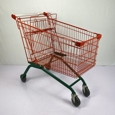 comprare 210L ha personalizzato il colore rosso del carrello di acquisto del supermercato del metallo e verde di tipo europeo online manufacture