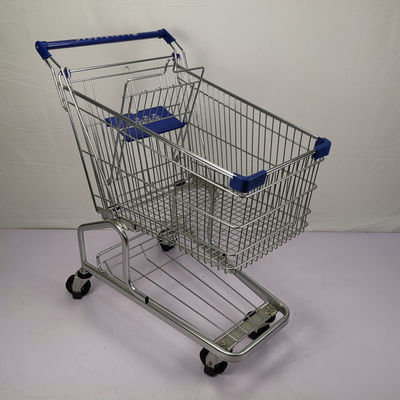 comprare il carrello del metallo del supermercato di dimensione regolare 125L spolverizza il carrello di acquisto del magazzino del rivestimento online manufacture