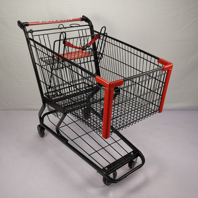 comprare Il carrello d'acciaio elettroforetico di acquisto del metallo ha personalizzato il carrello di acquisto del cavo del rivestimento della polvere nera online manufacture