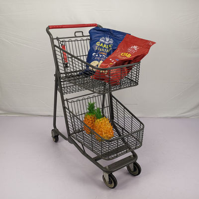 comprare Carretto personalizzabile della drogheria del supermercato di Gray Shopping Basket Trolley Chain del CE con 4