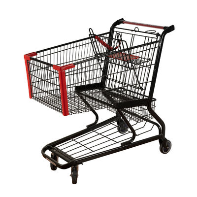 comprare en leggera BS 1929 del carretto della drogheria del carrello di acquisto del metallo del nero 125L online manufacture