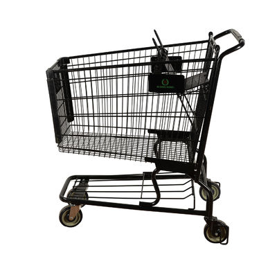 comprare Capacità ultra grande tutto il carrello nero 110kgs di acquisto del metallo che carica con la pubblicità del logo online manufacture