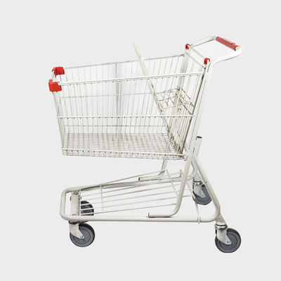 comprare carrello stile americano Gray White Trolley Grocery Cart di acquisto del metallo 100L con le ruote di TENTE online manufacture