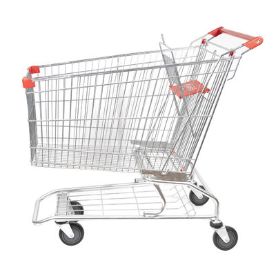 comprare Capacità eccellente galvanizzata del carrello 210L del supermercato del canestro della rete del metallo grande online manufacture