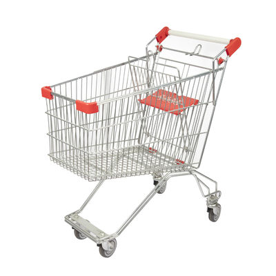 comprare vendita all'ingrosso di alta qualità del carretto della drogheria d'acciaio del carretto del supermercato di stile del Russo di grande capacità 125L online manufacture