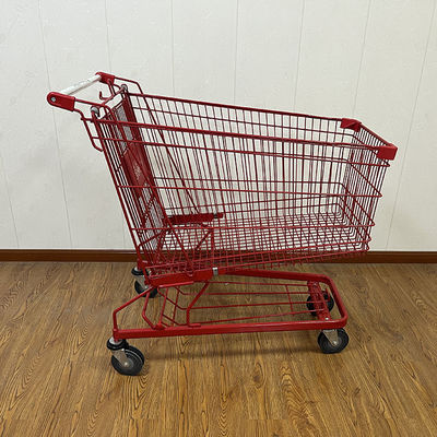 comprare 210L Asia e Germania Wire Supermarket Shopping Push Cart Grocery Shopping Trolley online manufacture