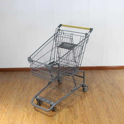 comprare 80L carrelli galvanizzati per supermercati Travellator Ruota Metal Trolley per la spesa online manufacture