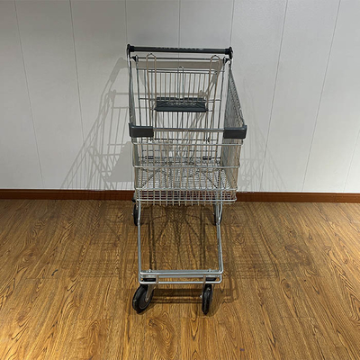 comprare 125L Australian supermarket shopping cart with grey plastic parts chain store shopping cart CE online manufacture