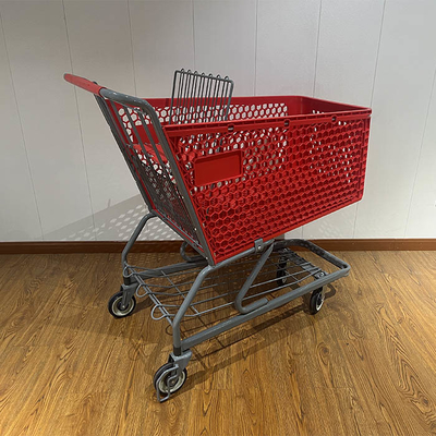 comprare 180L Supermercato di plastica Hypermarket Shopping hand trolley online manufacture