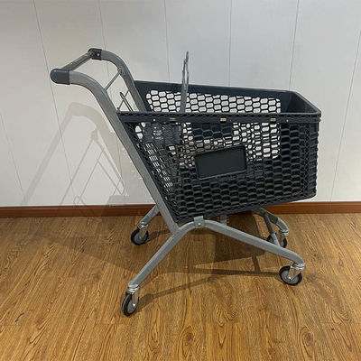 comprare 100L Galvanized Plastic Steel Metal Store Shopping Trolley Carts with Wire online manufacture