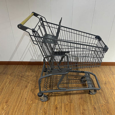 comprare 150L Store CE Certificate Elevator Wheel Steel Shopping Cart fabbricazione online